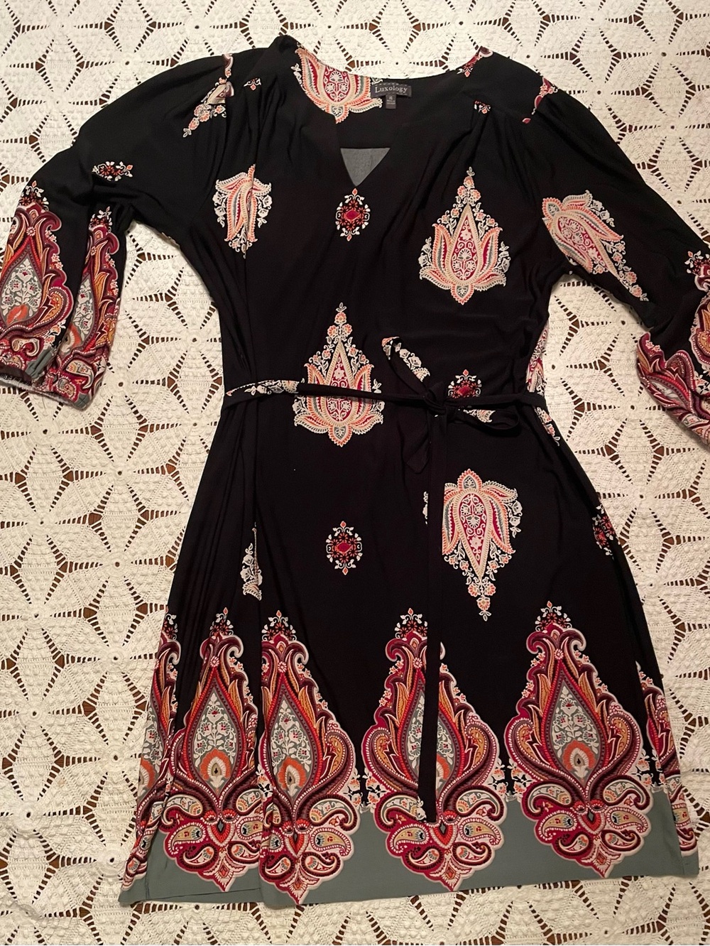 Black Paisley Dress